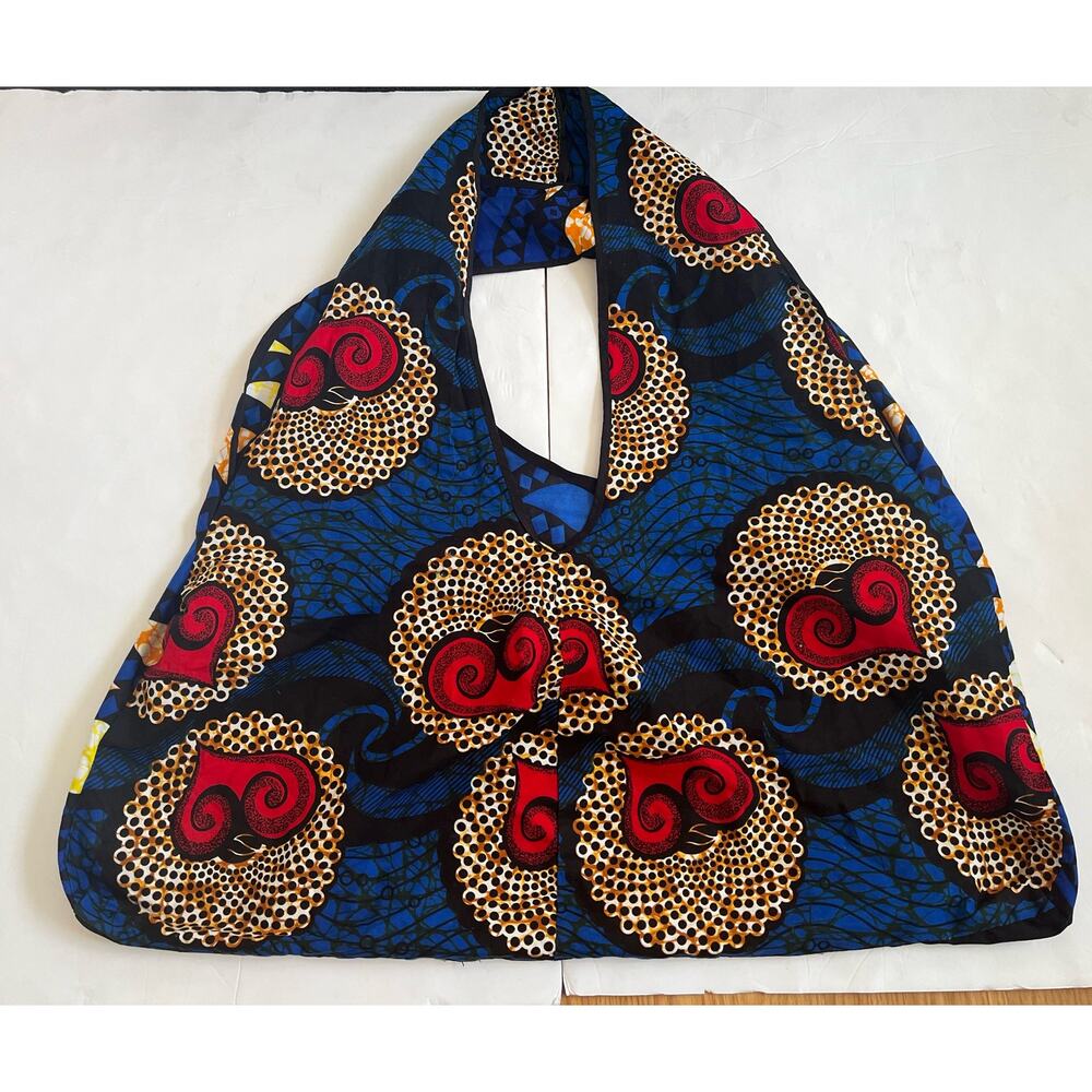 Large shoulder bag - each side a different pattern